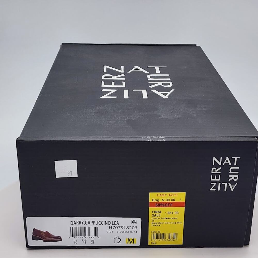 NEW Naturalizer Darry Cabernet Leather Lug Sole Loafers Women's Size 12M Comfort - Picture 9 of 10